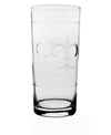 ROLF GLASS FLEUR DE LIS COOLER HIGHBALL 15OZ