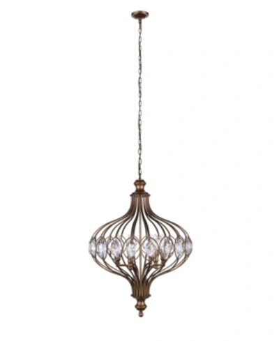 Cwi Lighting Altair 3 Light Chandelier In Bronze