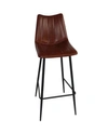 Moe's Home Collection Alibi Barstool Brown-set Of Two In Brown