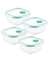 LOCK N LOCK PURELY BETTER VENTED 8-PC. GLASS FOOD STORAGE CONTAINERS, 17-OZ.