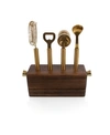 Legacy Sidecar 5 Piece Bar Tool Set In Brown