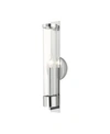 Livex Castleton 1 Light Single Sconce In Silver-tone