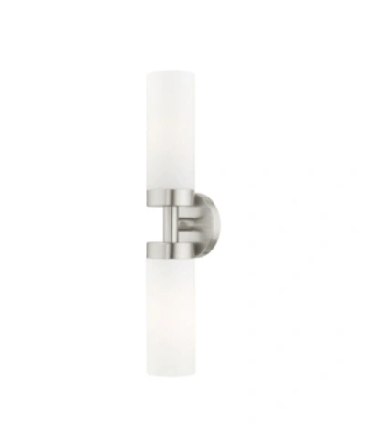 Livex Aero 2 Lights Vanity Sconce In Antique-like Brass