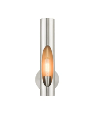 Livex Novato 1 Light Single Sconce In Brushed Nickel