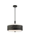 Livex Noria 4 Lights Chandelier In Black