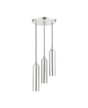 Livex Ardmore 3 Lights Pendant In Silver-tone