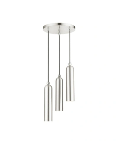 Livex Ardmore 3 Lights Pendant In Silver-tone