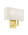 Livex Meridian 2 Lights Sconce In Gold-tone