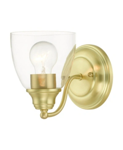 Livex Montgomery 1 Light Vanity Sconce In Gold-tone