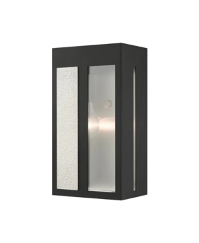 Livex Lafayette 1 Light Outdoor Wall Lantern In Black