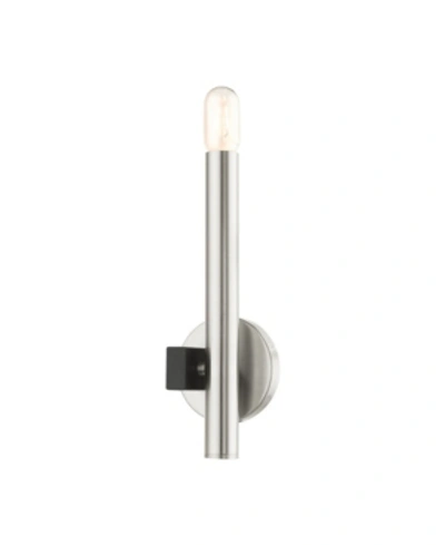 Livex Helsinki 1 Light Single Sconce In Silver-tone