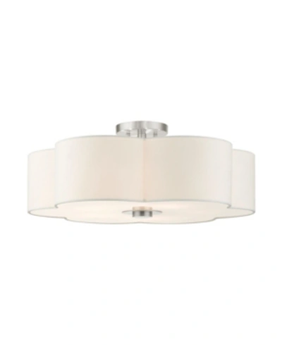 LIVEX CHELSEA 5 LIGHTS SEMI FLUSH
