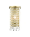 Livex Elizabeth 1 Light Sconce In Brass