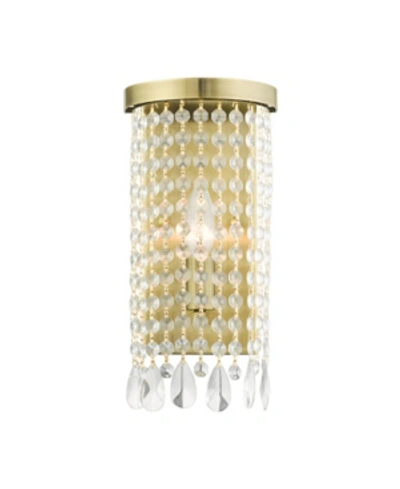 Livex Elizabeth 1 Light Sconce In Brass
