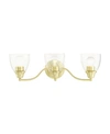 Livex Montgomery 3 Lights Vanity Sconce In Gold-tone