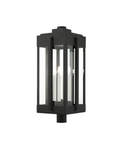 Livex Lexington 4 Lights Outdoor Post Top Lantern In Black