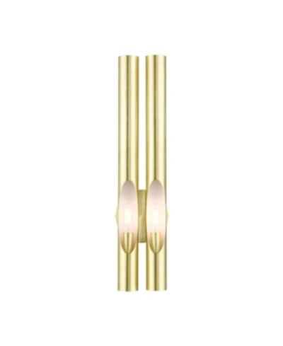 Livex Acra 2 Lights Double Sconce In Gold-tone