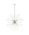 Livex Utopia 16 Light Foyer Pendant Chandelier In Silver-tone