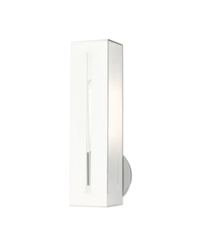 Livex Soma 1 Light Single Sconce In Silver-tone