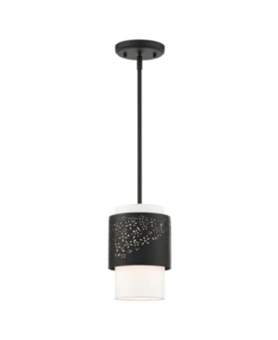 Livex Noria 1 Light Pendant In Black