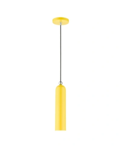 Livex Ardmore 1 Light Pendant In Bright Yellow