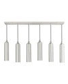 Livex Ardmore 6 Lights Linear Pendant In Silver-tone