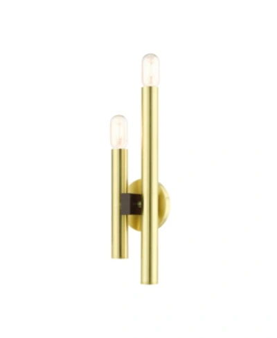 Livex Helsinki 2 Lights Double Sconce In Brass