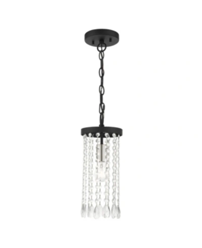 Livex Elizabeth 1 Light Mini Pendant In Black