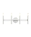Livex Copenhagen 4 Lights Vanity Sconce In Chrome