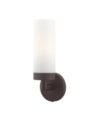 Livex Aero 1 Light Single Sconce In Bronze