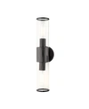 Livex Bancroft 2 Lights Vanity Sconce In Black Chrome