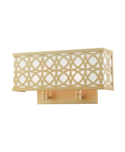 Livex Calinda 2 Lights Double Sconce In Gold-tone