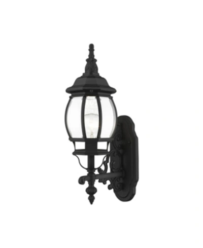 Livex Frontenac 1 Light Outdoor Wall Lantern In Black