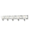 Livex Birmingham 5 Lights Vanity Sconce In Silver-tone