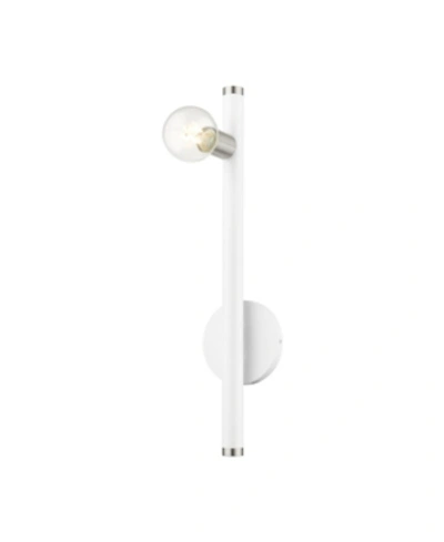 Livex Bannister 1 Light Wall Sconce In White