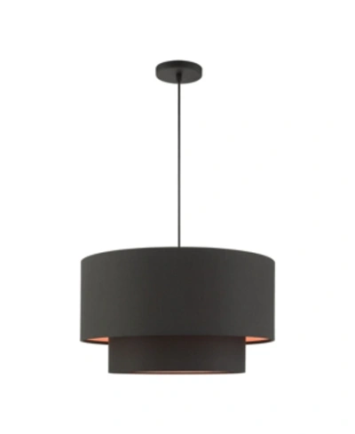 Livex Sentosa 3 Lights Pendant In Black