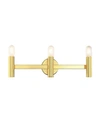 Livex Copenhagen 3 Lights Vanity Sconce In Gold-tone