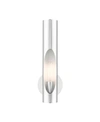 Livex Novato 1 Light Single Sconce In Silver-tone