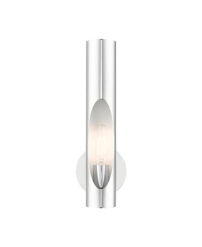 Livex Novato 1 Light Single Sconce In Silver-tone