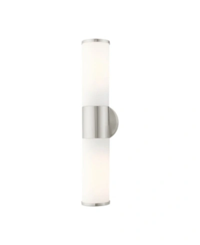 Livex Lindale 2 Lights Vanity Sconce In Brushed Nickel