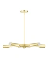 Livex Acra 5 Lights Chandelier In Gold-tone