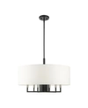 Livex Meridian 7 Lights Pendant Chandelier In Black