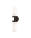 Livex Aero 2 Lights Vanity Sconce In Bronze