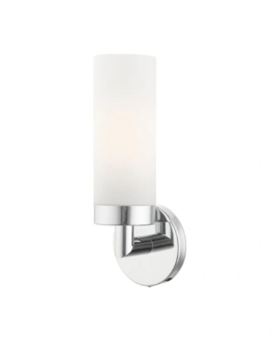 Livex Aero 1 Light Single Sconce In Chrome