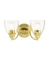 Livex Montgomery 2 Lights Vanity Sconce In Gold-tone