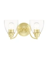 Livex Montgomery 2 Lights Vanity Sconce In Gold-tone