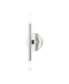 Livex Copenhagen 2 Lights Sconce In Chrome
