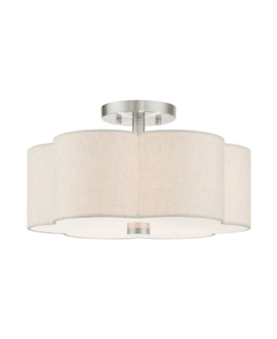 LIVEX SOLSTICE 3 LIGHTS SEMI FLUSH