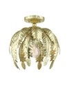 LIVEX ACANTHUS 1 LIGHT SEMI FLUSH