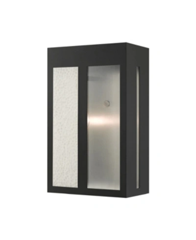 Livex Lafayette 1 Light Outdoor Wall Lantern In Black